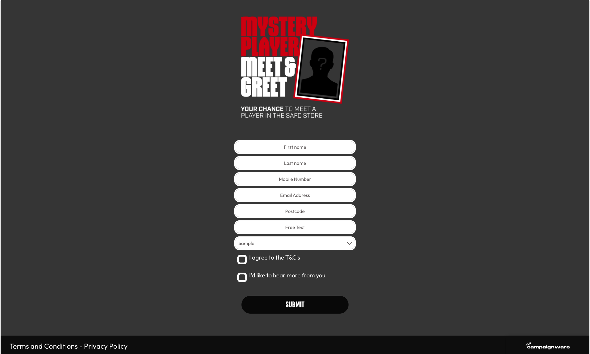 Mystery Player Meet & Greet — Sunderland desktop view 1 of 1