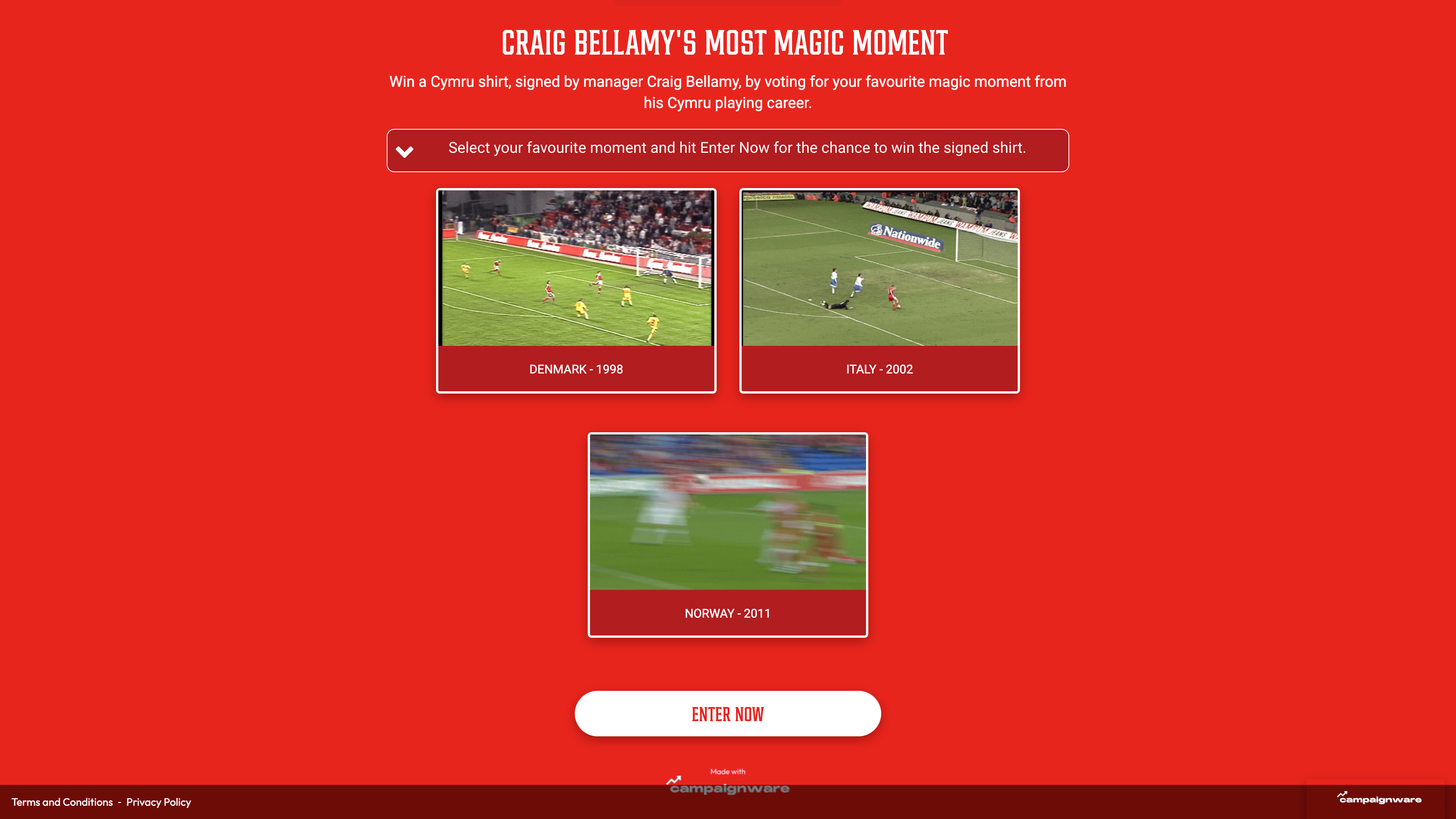 Bellamy's Magic Moment — Welsh Football Association desktop view 1 of 1