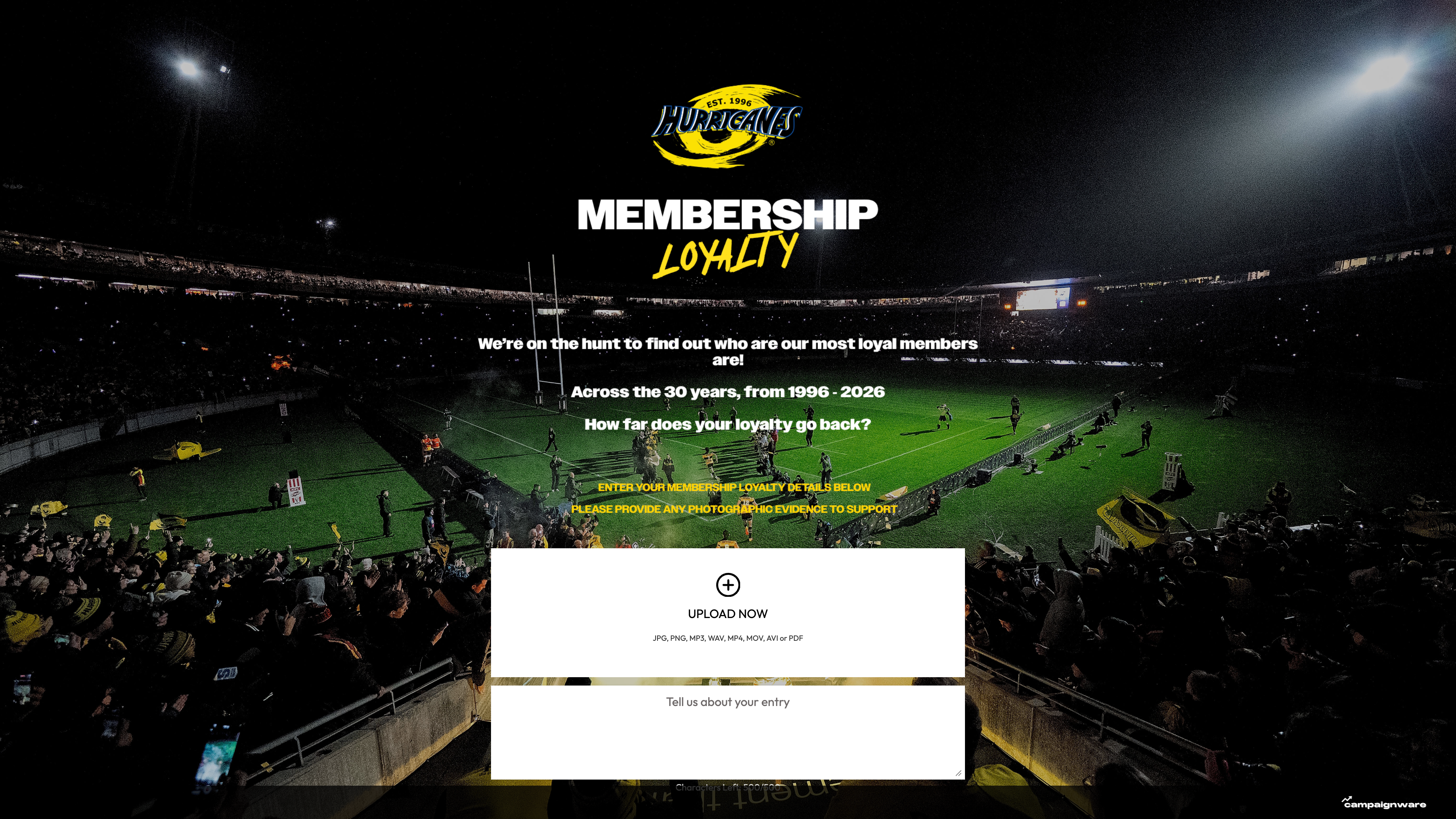 Member Loyalty Finder — Hurricanes desktop view 1 of 1