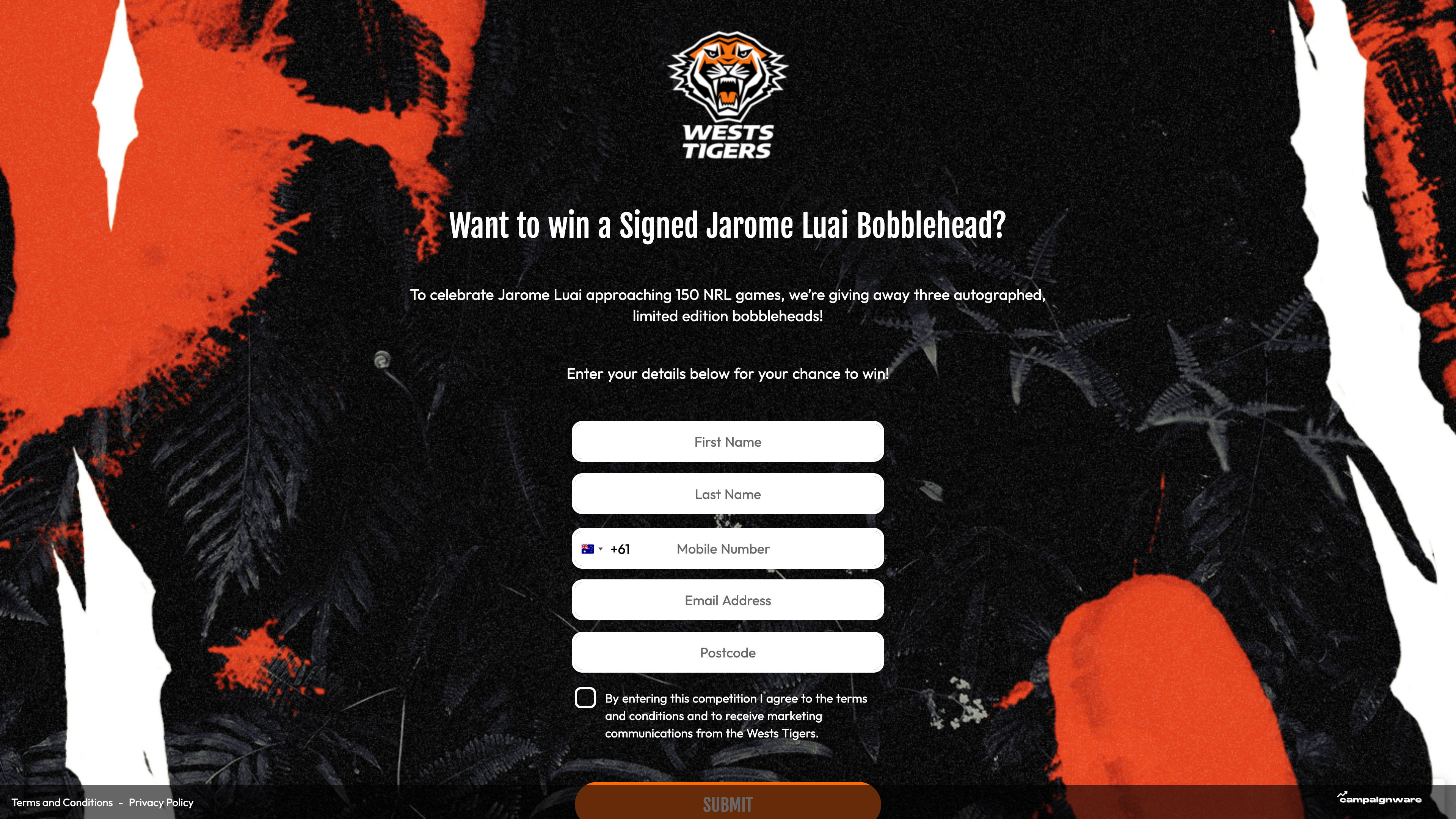 Signed Bobblehead Competition — Wests Tigers desktop view 1 of 1