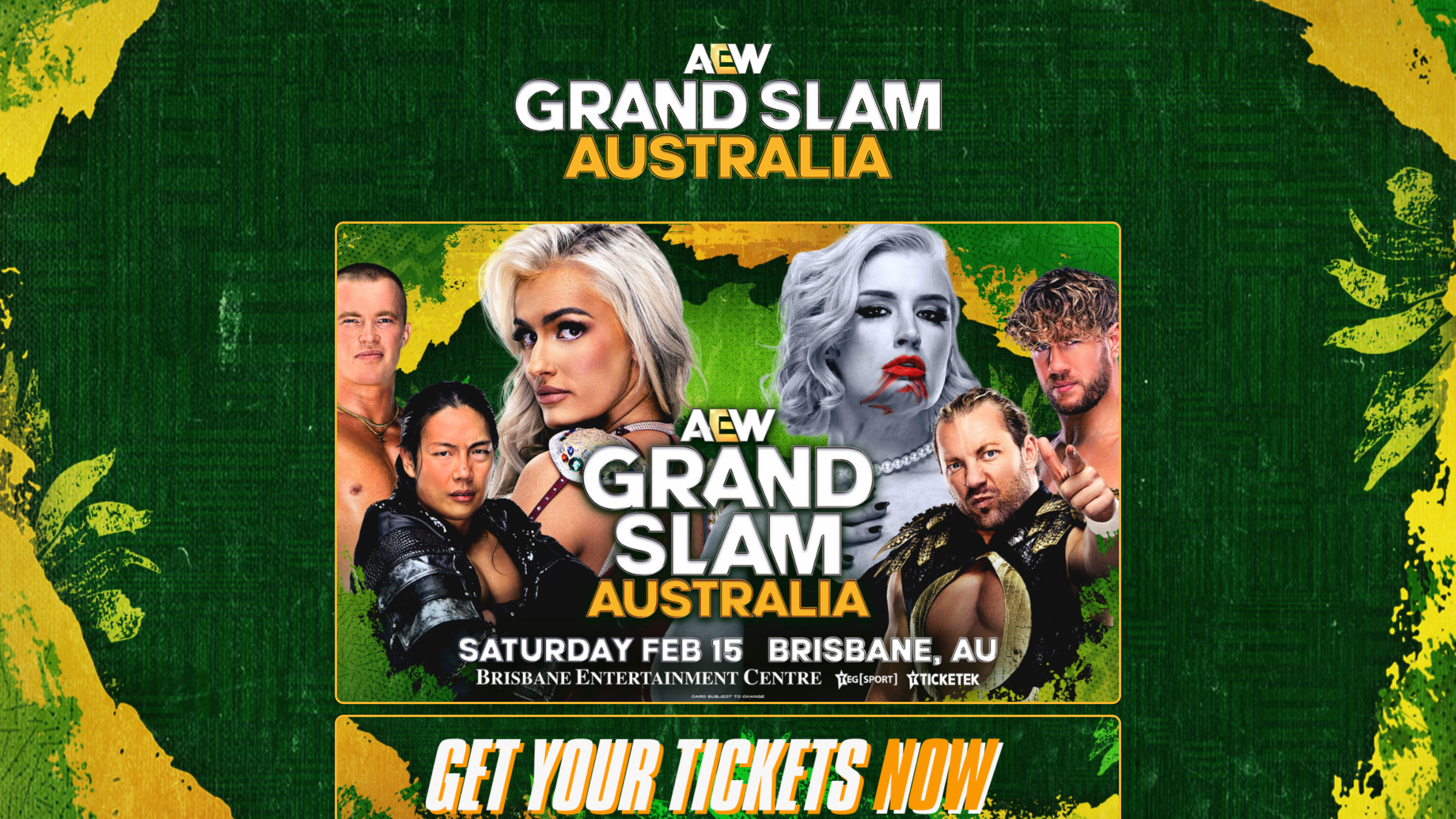 AEW Grand Slam Hub — TEG Sport/ All Elite Wrestling desktop view 1 of 1