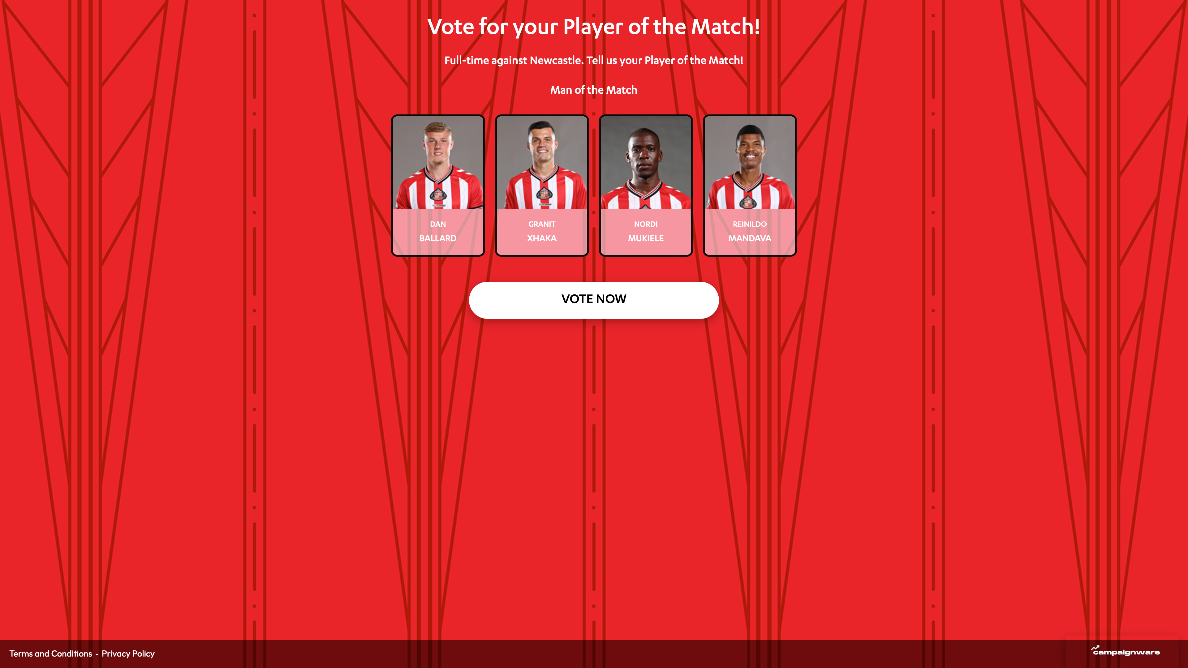 Player of the Match — Sunderland desktop view 1 of 1