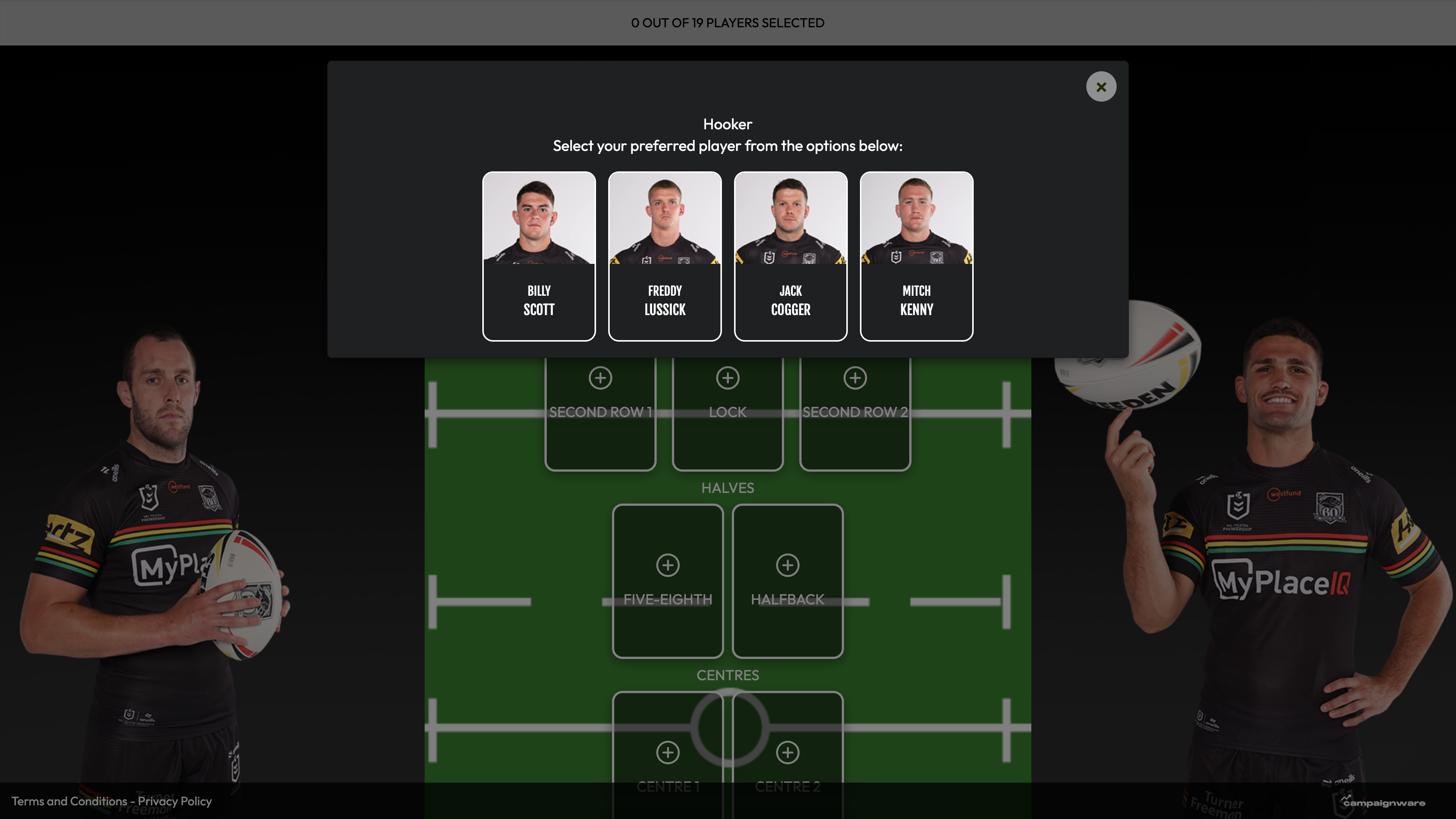 Westfund Team Picker — Penrith Panthers desktop view 1 of 1