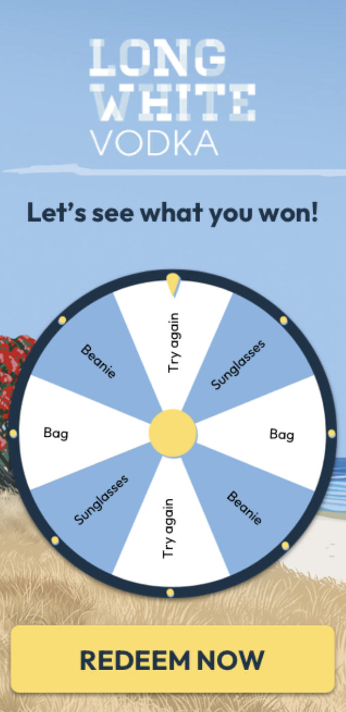 Long White: Spin and Win — Asahi mobile view 1 of 1