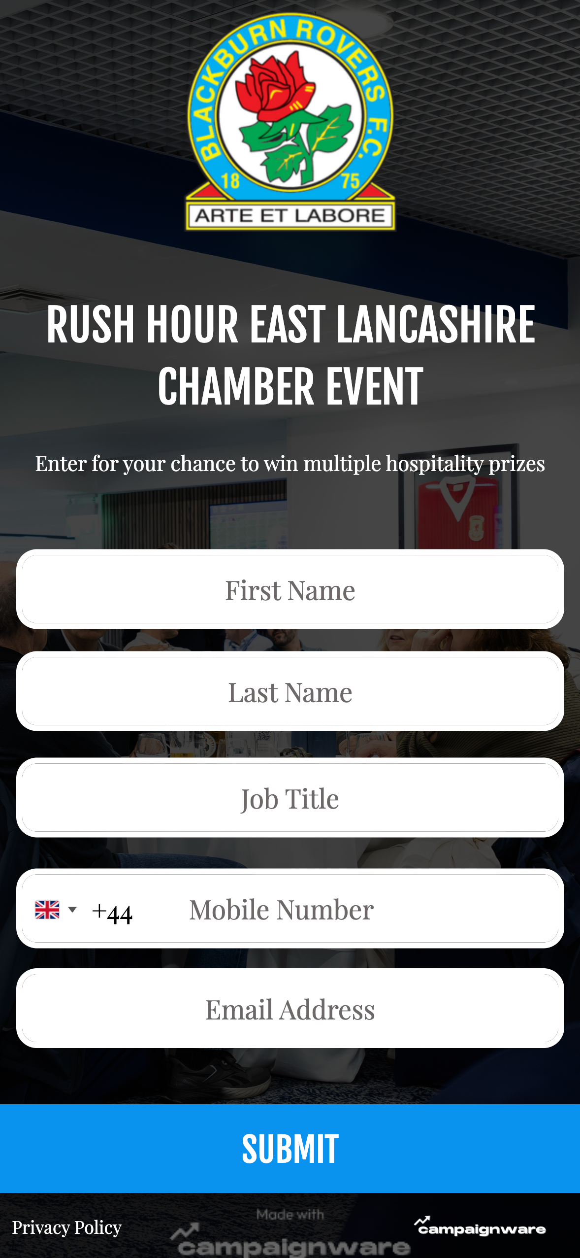 Business Chamber Event Draw — Blackburn Rovers mobile view 1 of 1
