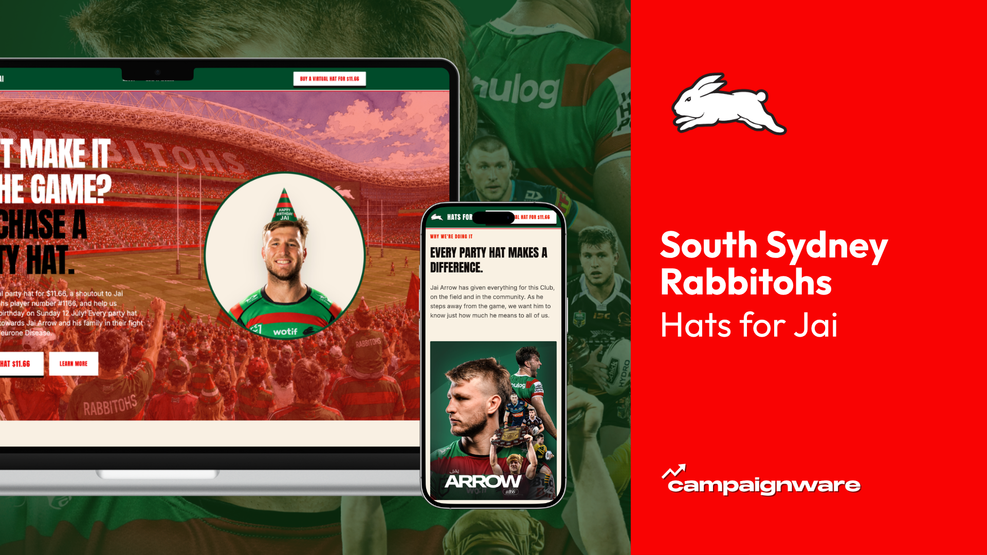 Hats for Jai Microsite hero