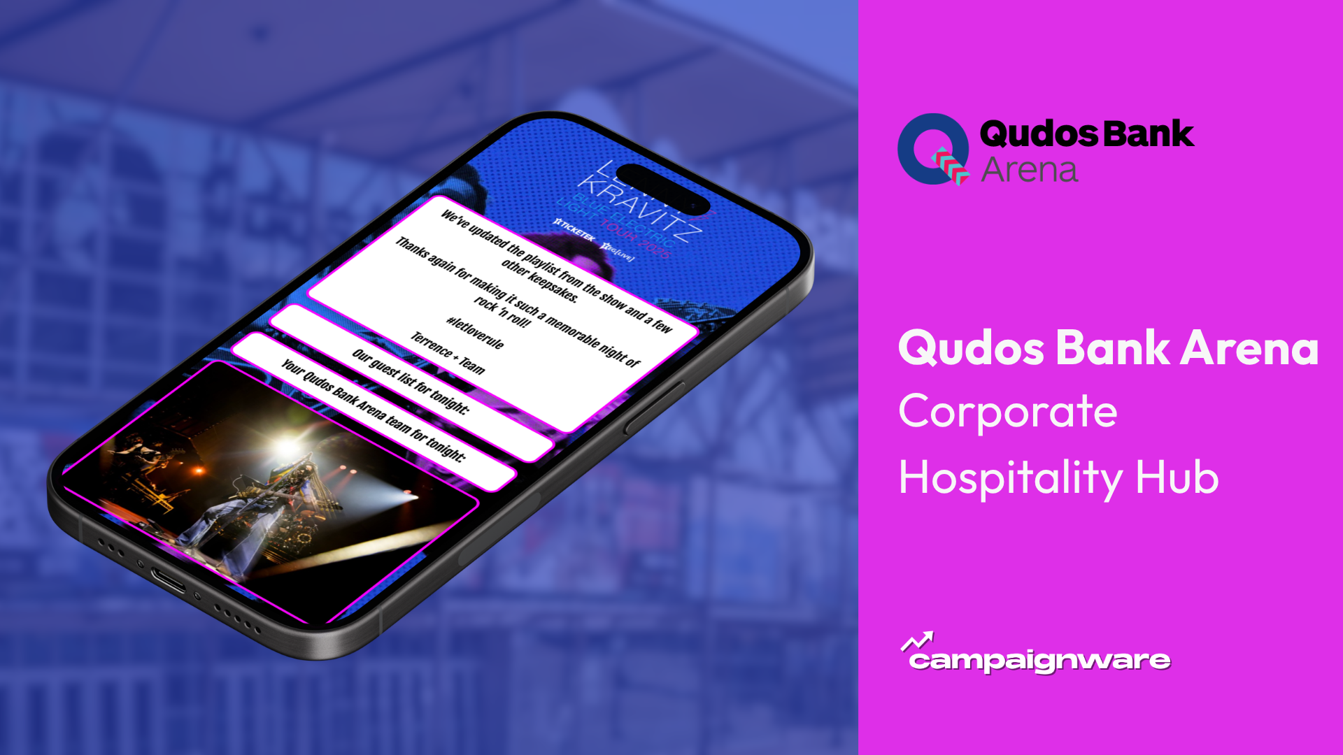 Qudos Bank Arena VIP Hubs hero