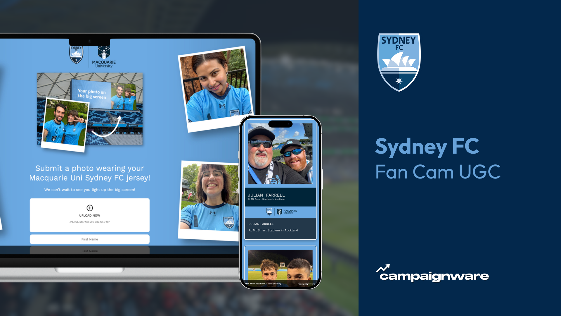 Sydney FC x Macquarie University Fan Cam UGC hero