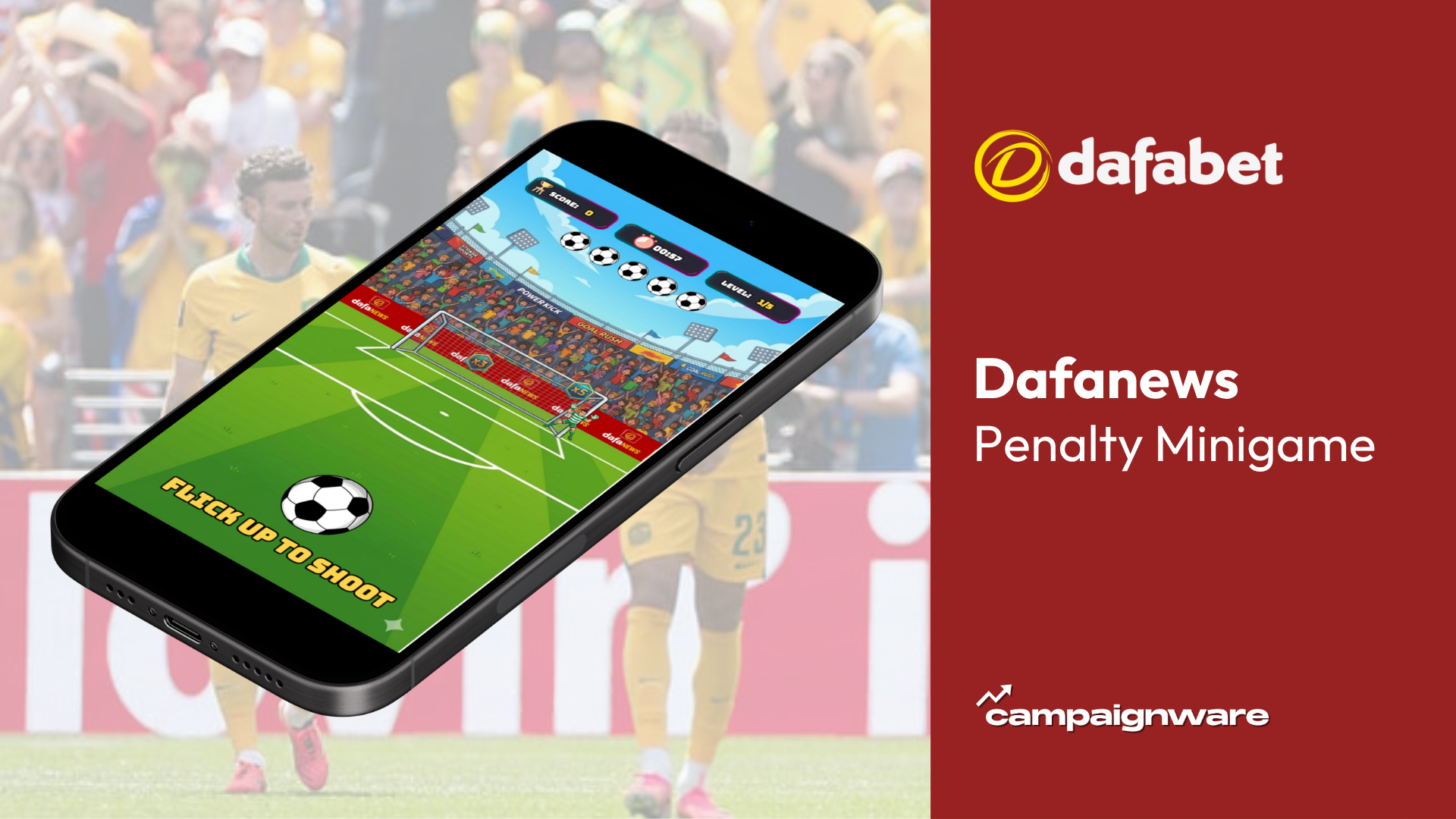 Penalty Kick Minigame — Dafanews showcase header